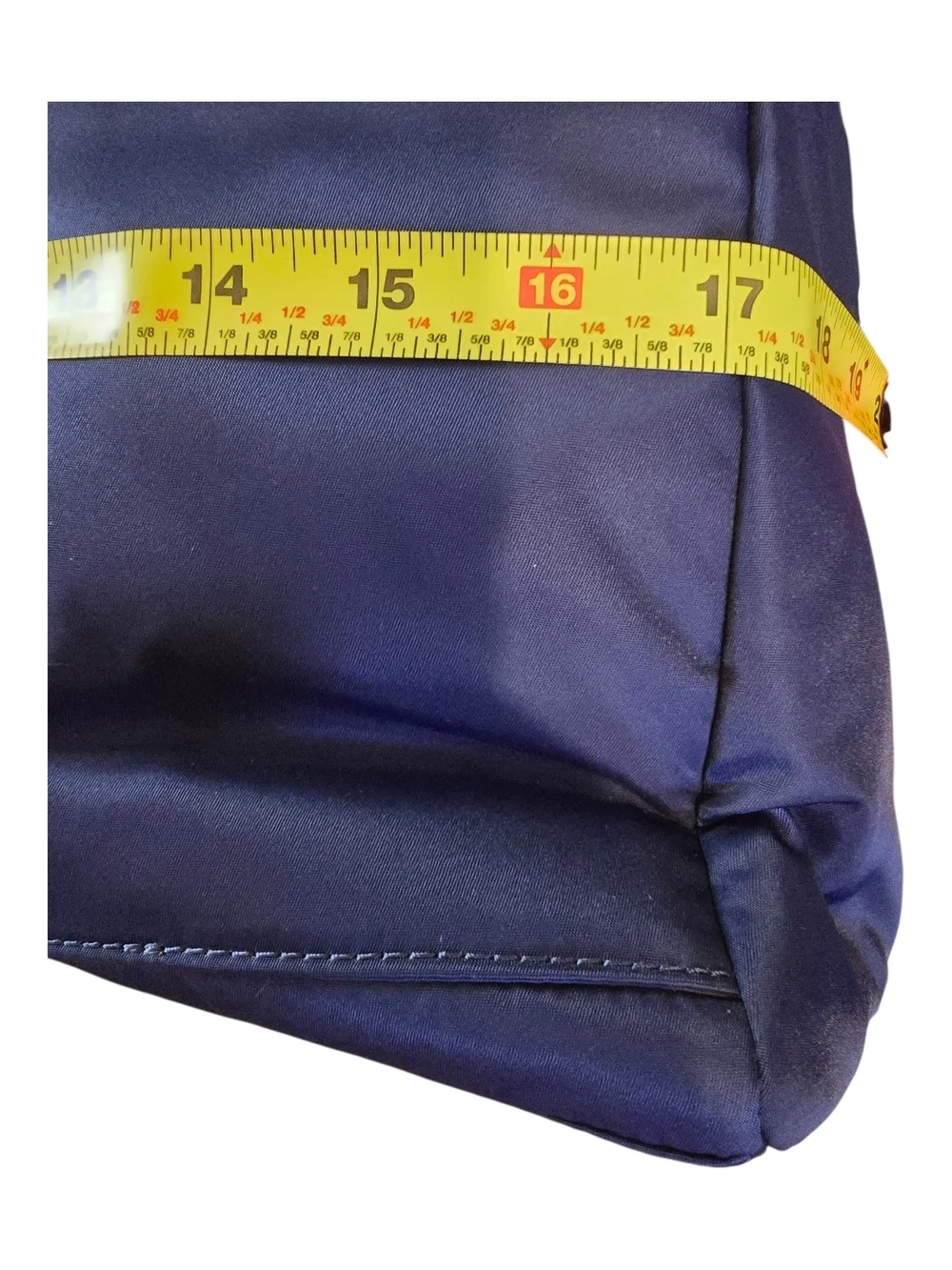 Lo & Sons Royal Blue Nylon Laptop Bag with Brown Trim